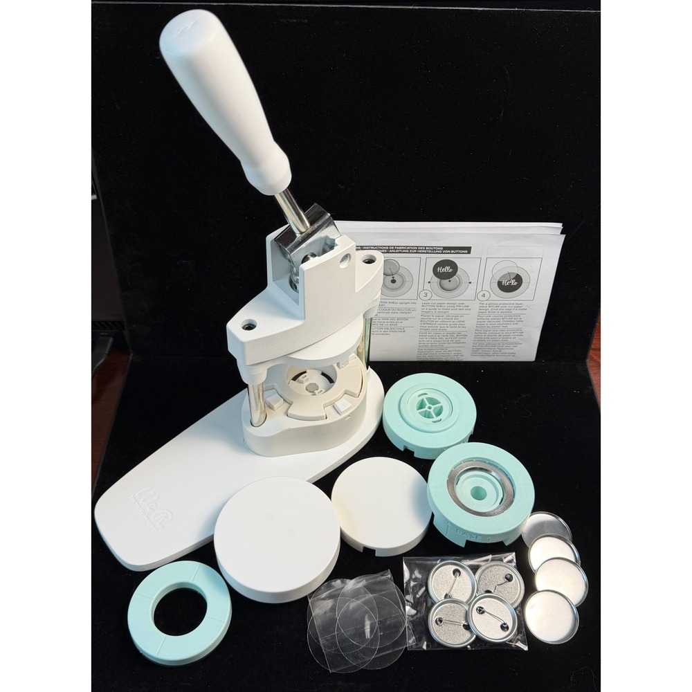 We R Memory Keepers-Button Press Maker Machine Kit with Inserts and Components - Picture 2 of 13